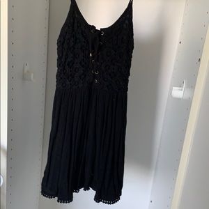 FOREVER 21 Black Mid-Thigh Length Dress
